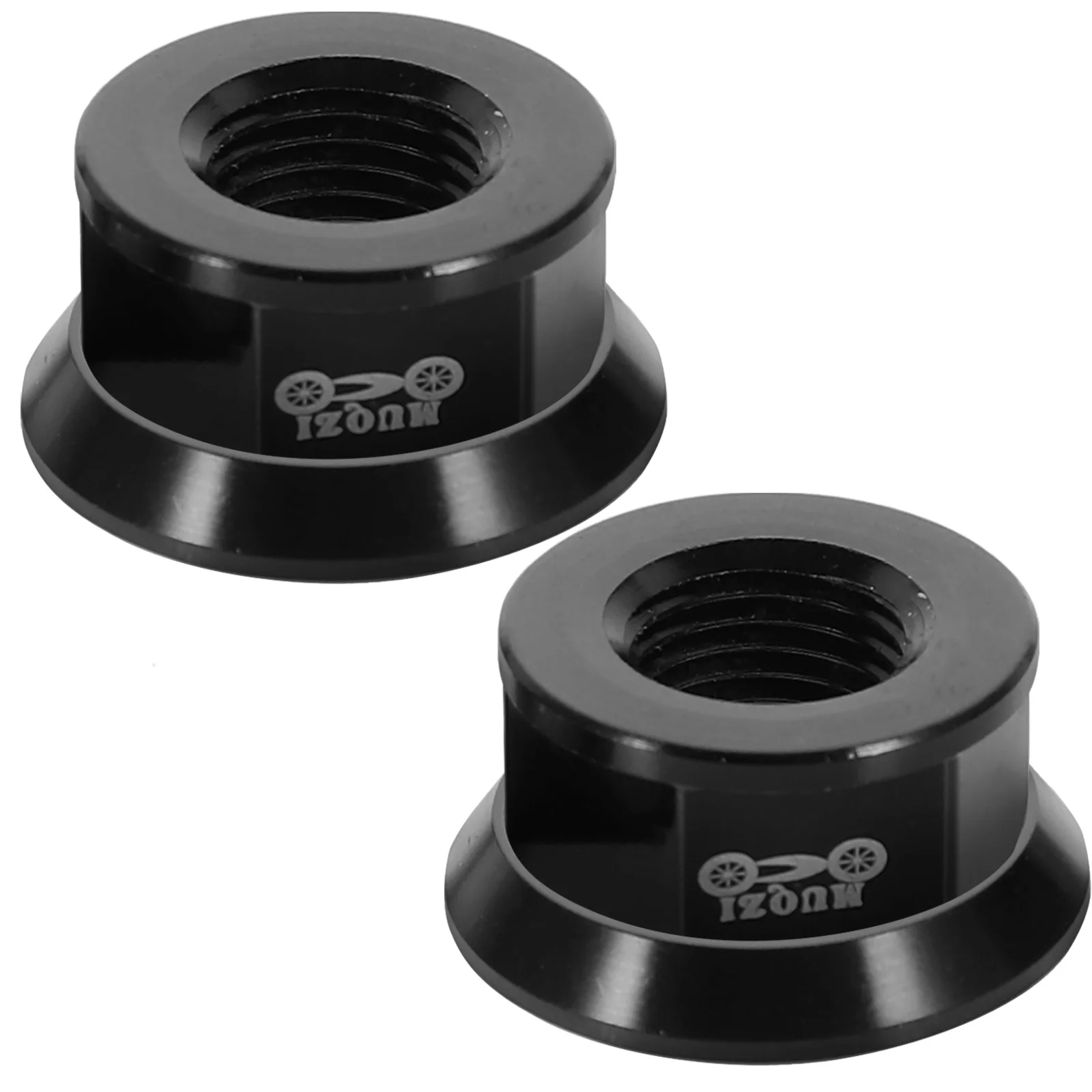 

2 PCS Bicycle Hub Nut Bike Rear Wheel Nuts Accessories High Strength Axle Lightweight
