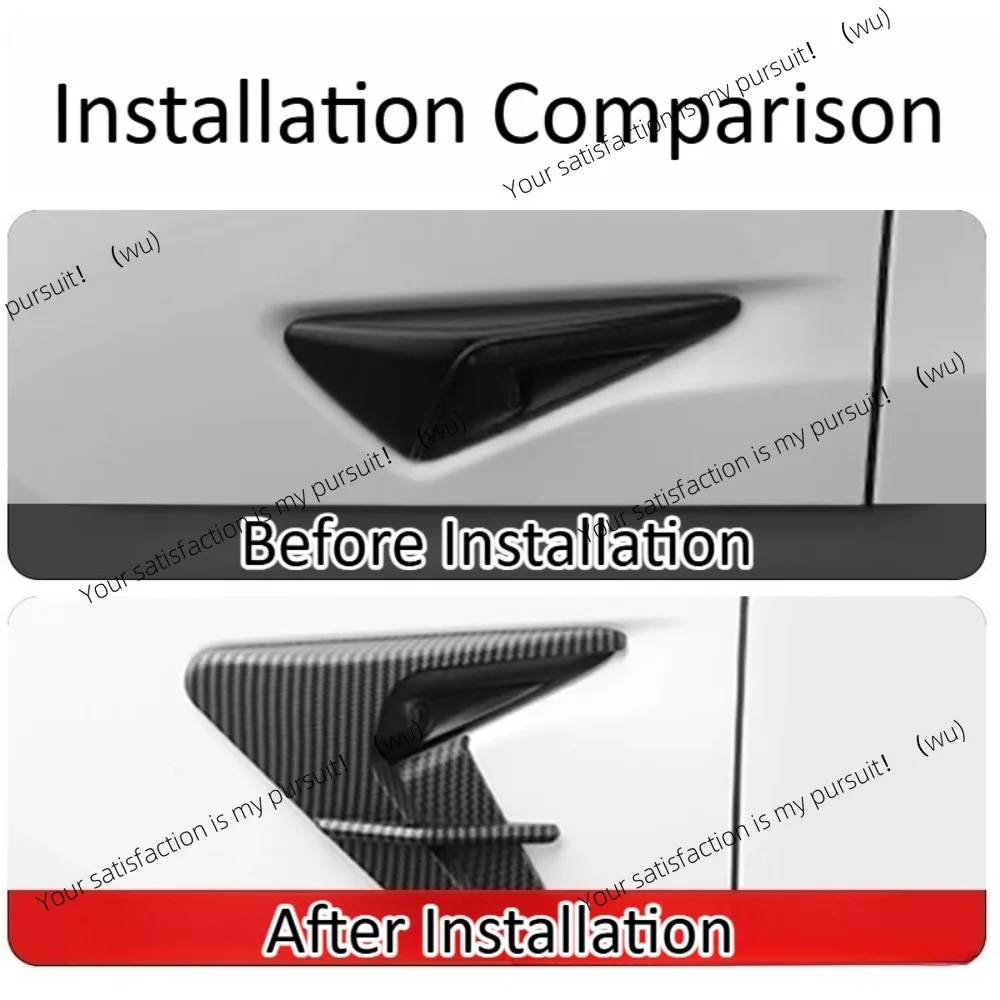 Side Camera Cover Trim For Tesla Model 3 Y Highland 3 Juniper Y YL Exterior Decoration Fender Side Marker Styling Accessory Part
