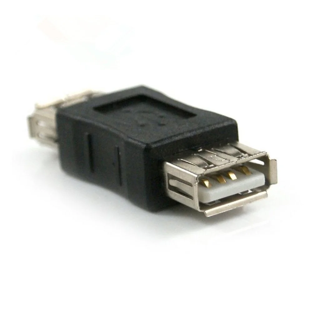 

USB Transducer Female Adapter 44x17x1cm Black PVC Convert Standard Cable to Extension Cord for Charging Data Sync