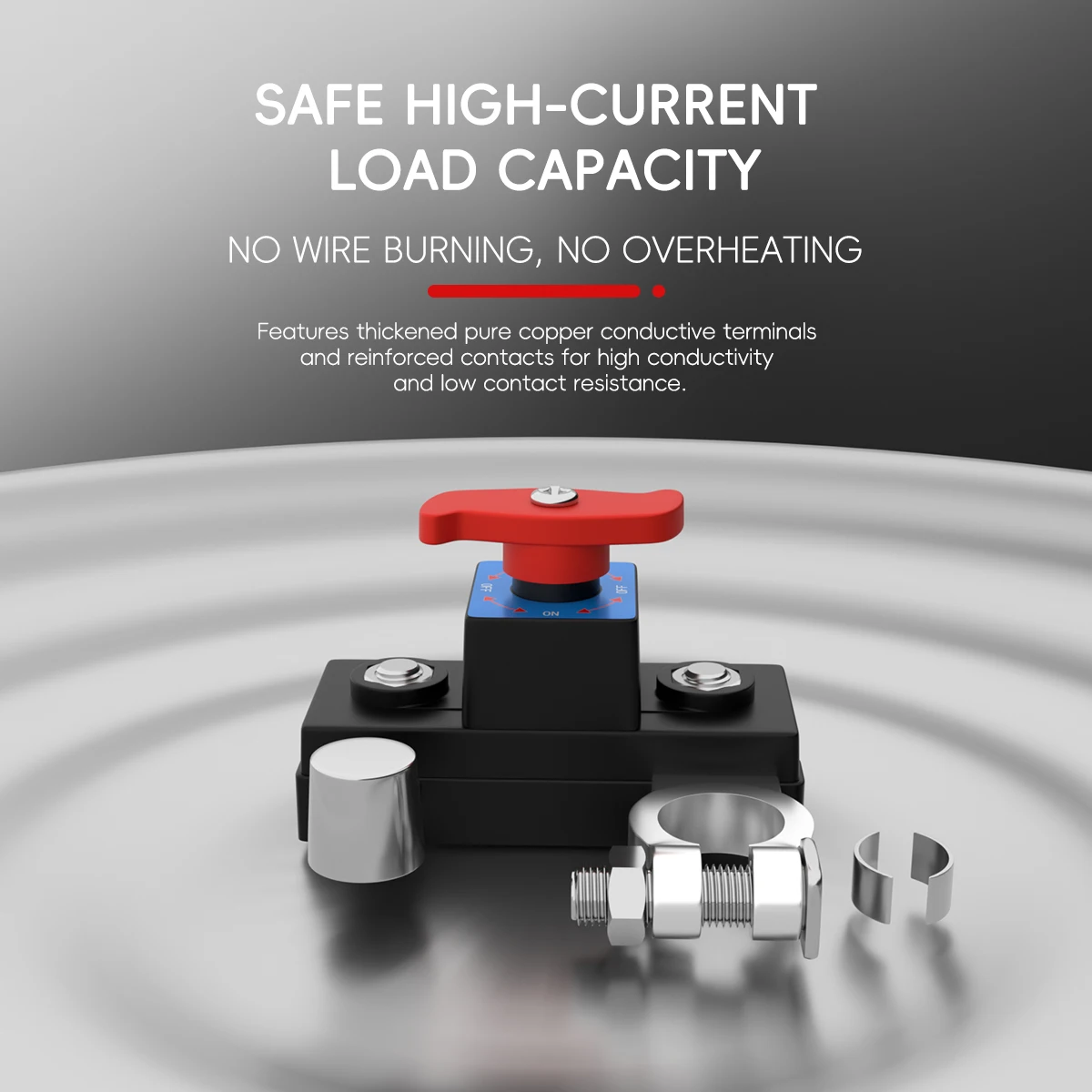 Car Battery Cut Off Switch Automatic Circuit Breaker Anti-Power Off Leakage Protector One Click Power Off Universal Auto Accesso