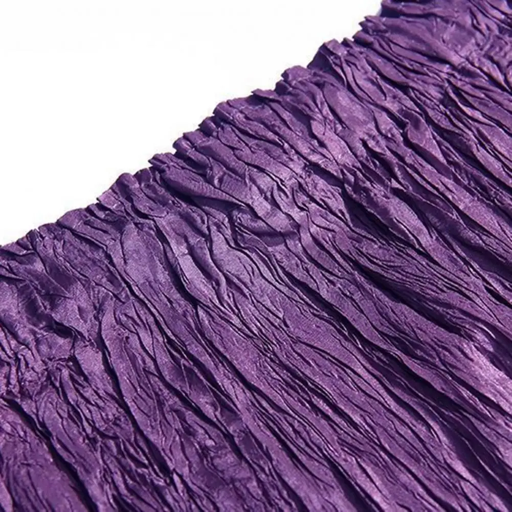 11 لون 2025 ربيع جديد أزياء حريمي ملابس عالية الخصر ألف خط مطوي الشظية خمر مطاطا طويل نصف الجسم Skir