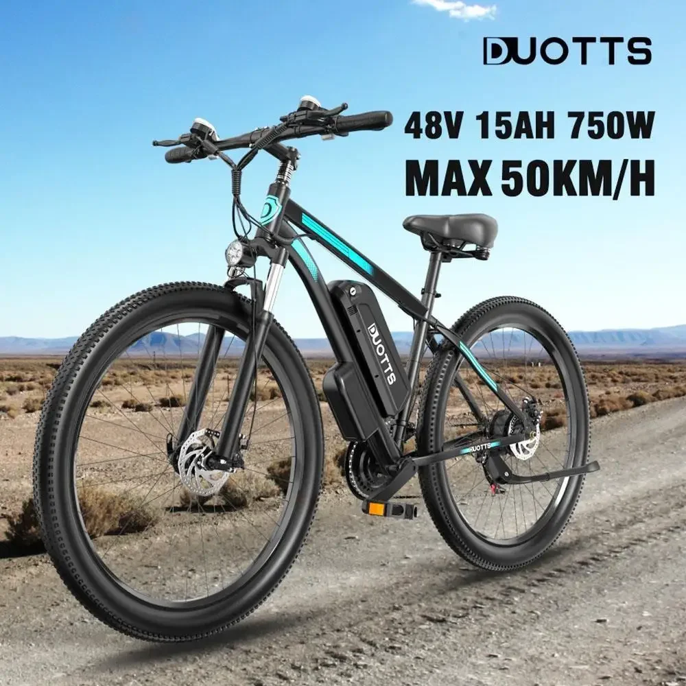 DUOTTS C29 Pro Ebike 750W 48V 15AH Removable Battery 21Speed Mountain Electric Bicycles Aldult City Road Commuter Electric Bike