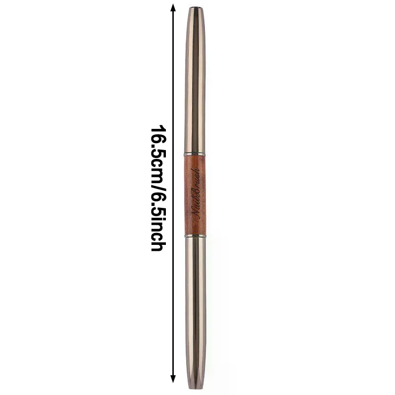 دائم خشب الصندل القطب مسمار فرشاة فنية المزدوج نهاية المهنية مسمار بطانة فرشاة مسمار الفن العلاج بالضوء القلم مسمار اللوحة #5