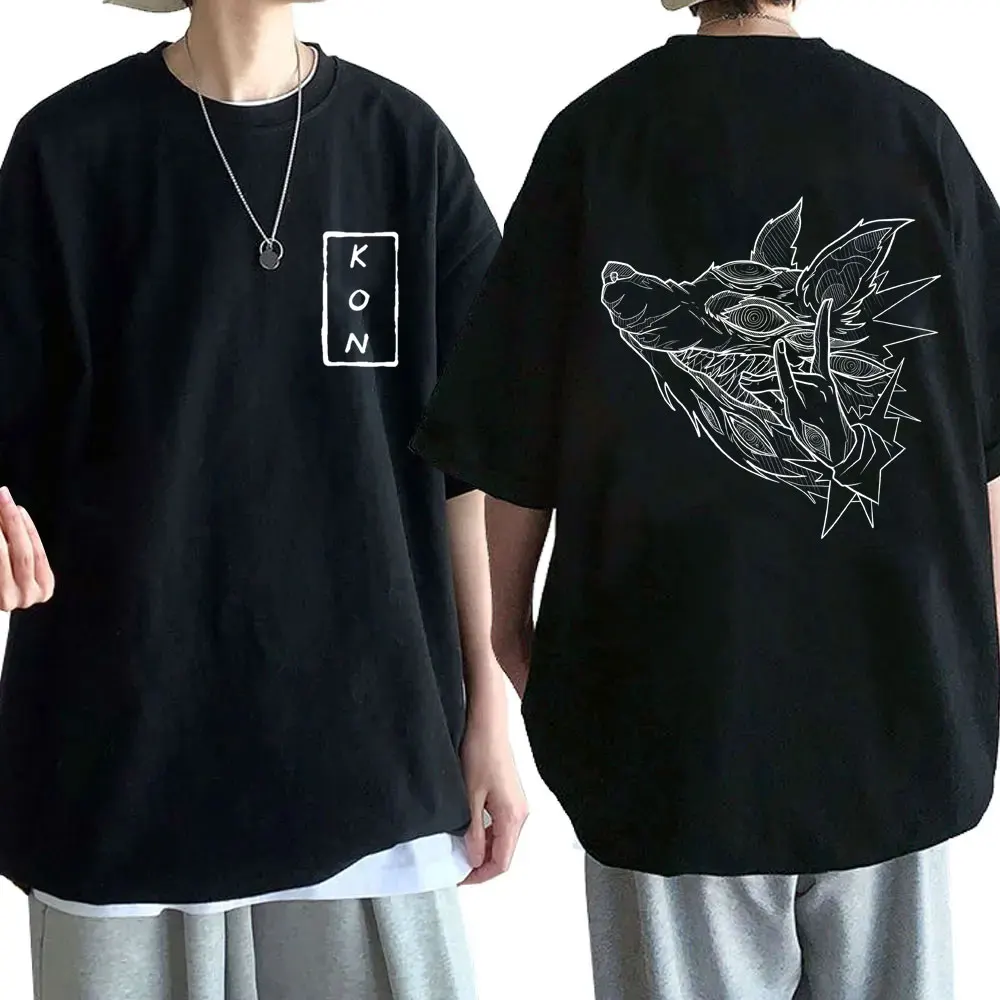 

Japanese Anime Chainsaw Man Hayakawa Aki Summon Fox Devil Kon T-shirt Men Casual Cotton Vintage T Shirt Manga Crewneck Tshirt