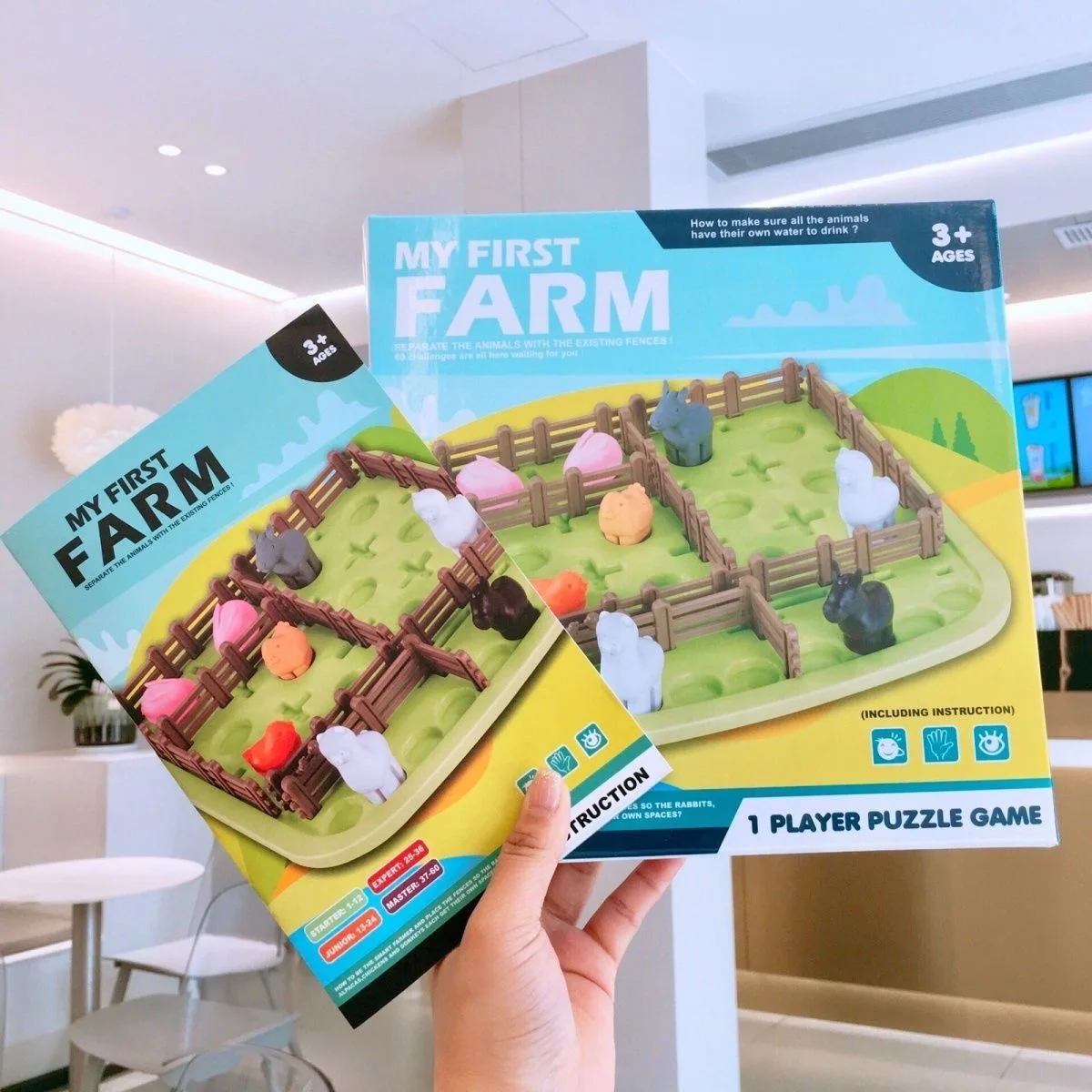 

Interesting table games, smart farmer theme, spatial structure and logical thinking the game.