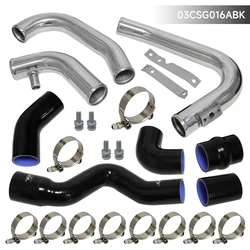 Intercooler Piping Kit Aluminum Pipes Fit For Audi A4 B6 Quattro 1.8T Turbo 2002-2006 Black / Blue / Red