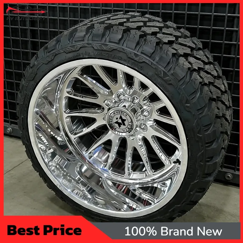 【2026】Viaol Forged Truck Wheels Deep Dish 8x170 6x5.5 8x180 6x139.7 8x6.5 Chrome Rim 24x12 22x14 24x14 26x14 Fit For Ford F250 F