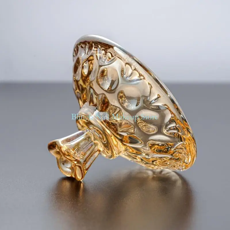 28TA قوس قزح وعاء أكواب بلورية من الزجاج مع وعاء زجاجي قزحيات الغطاء بلورة صافية #3