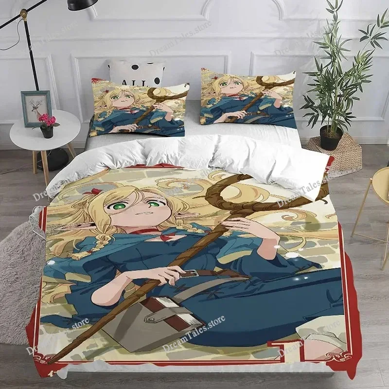 Fashion 3d Printed Anime Delicious In Dungeon Bedding Set Boys Girls Twin Queen King Size Duvet Cover Pillowcase Bed Boys Adults