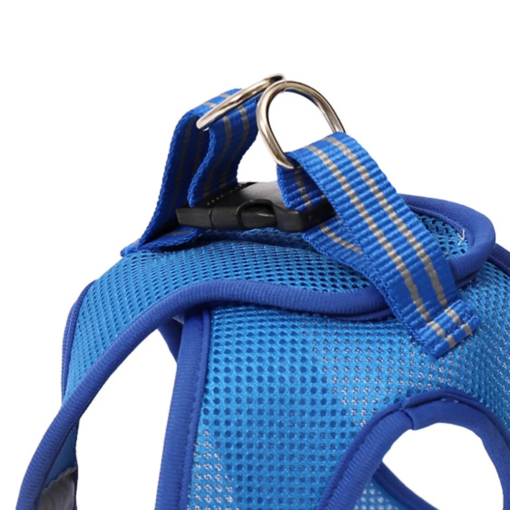 

Pet Harnesses Chest Protector Blue Size Durable Fashionable Breathable Comfortable Pet Accessory