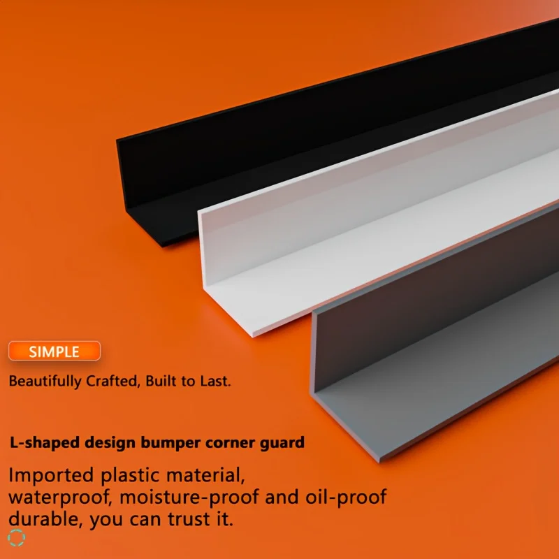 3-Meter Self-Adhesive PVC Corner Protector, Tear Open And Stick, Suitable For Edge Protection Strips On Cabinets And Walls.