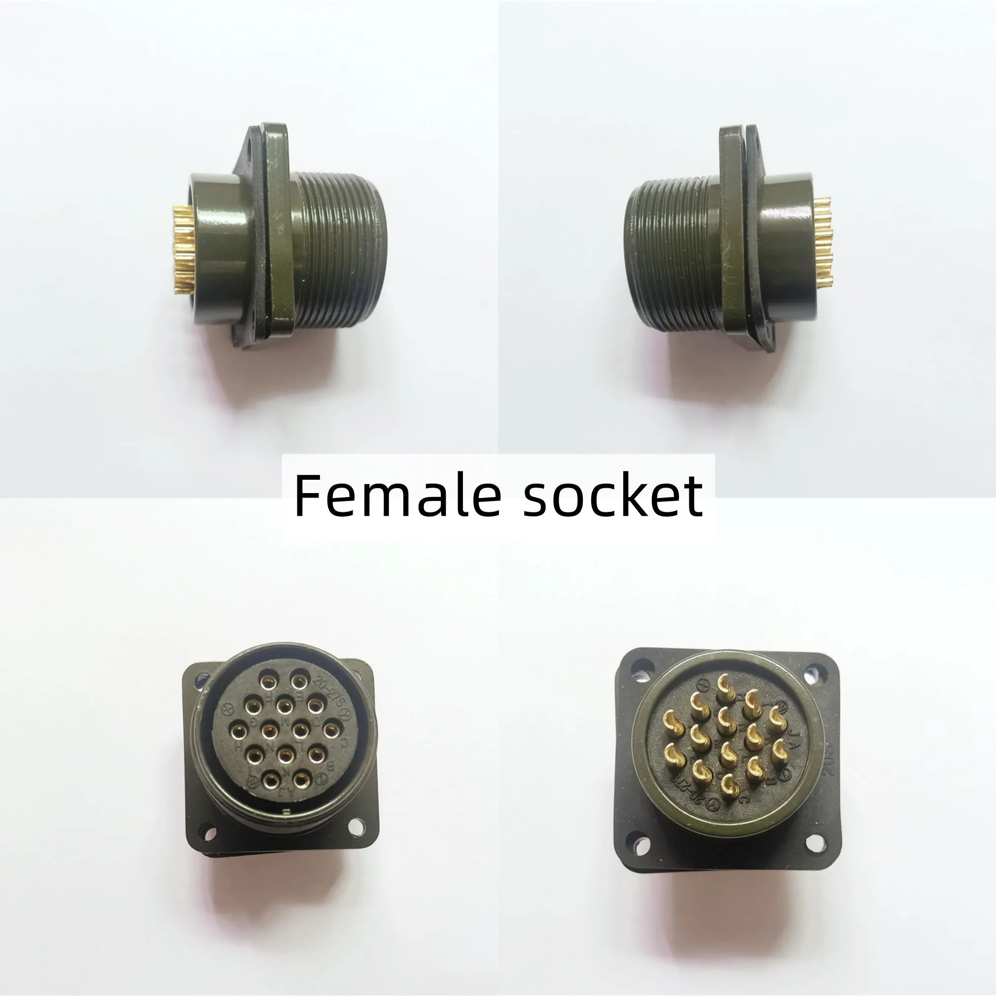 الأصلي الجديد 100% MS3106A20-27P 14-core عكس التثبيت 5015 مقبس الطيران موصل مقاوم للمياه المحرك