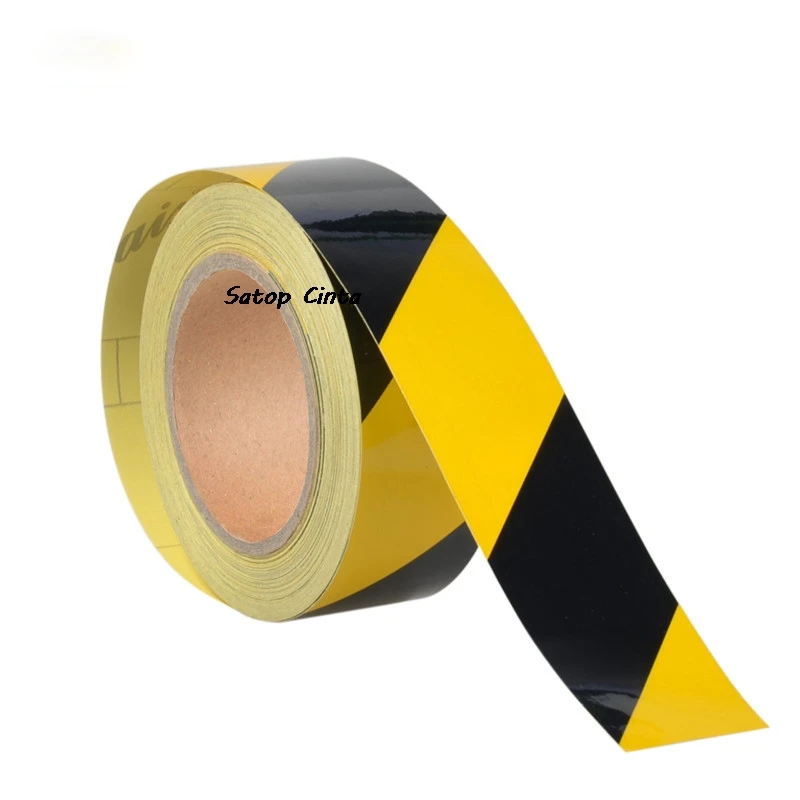5 سنتيمتر/10 سنتيمتر/15 سنتيمتر/20 سنتيمتر * 5 متر الإعلان الأصفر والأسود حك شريط عاكس ملصق لاصق مقاوم للماء تحذير عاكس للمركبة