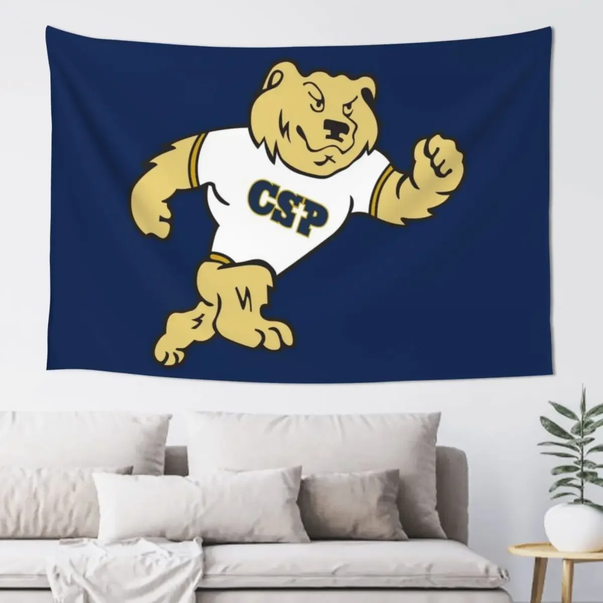 

The Concordia St Paul Golden Bears Tapestry Room Decoration Korean Style Room Decore Aesthetic Tapestry