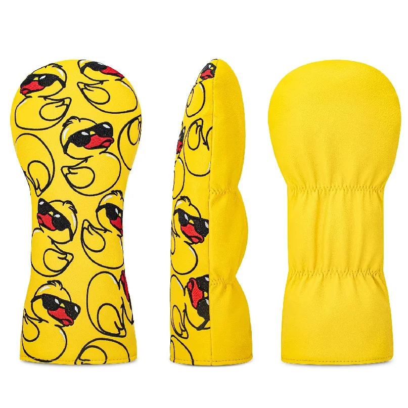 1pc Golf Club Protective Cover, Small Yellow Duck Pattern Design, Golf Club Accessories, Dust-Proof and Durable Head Cover