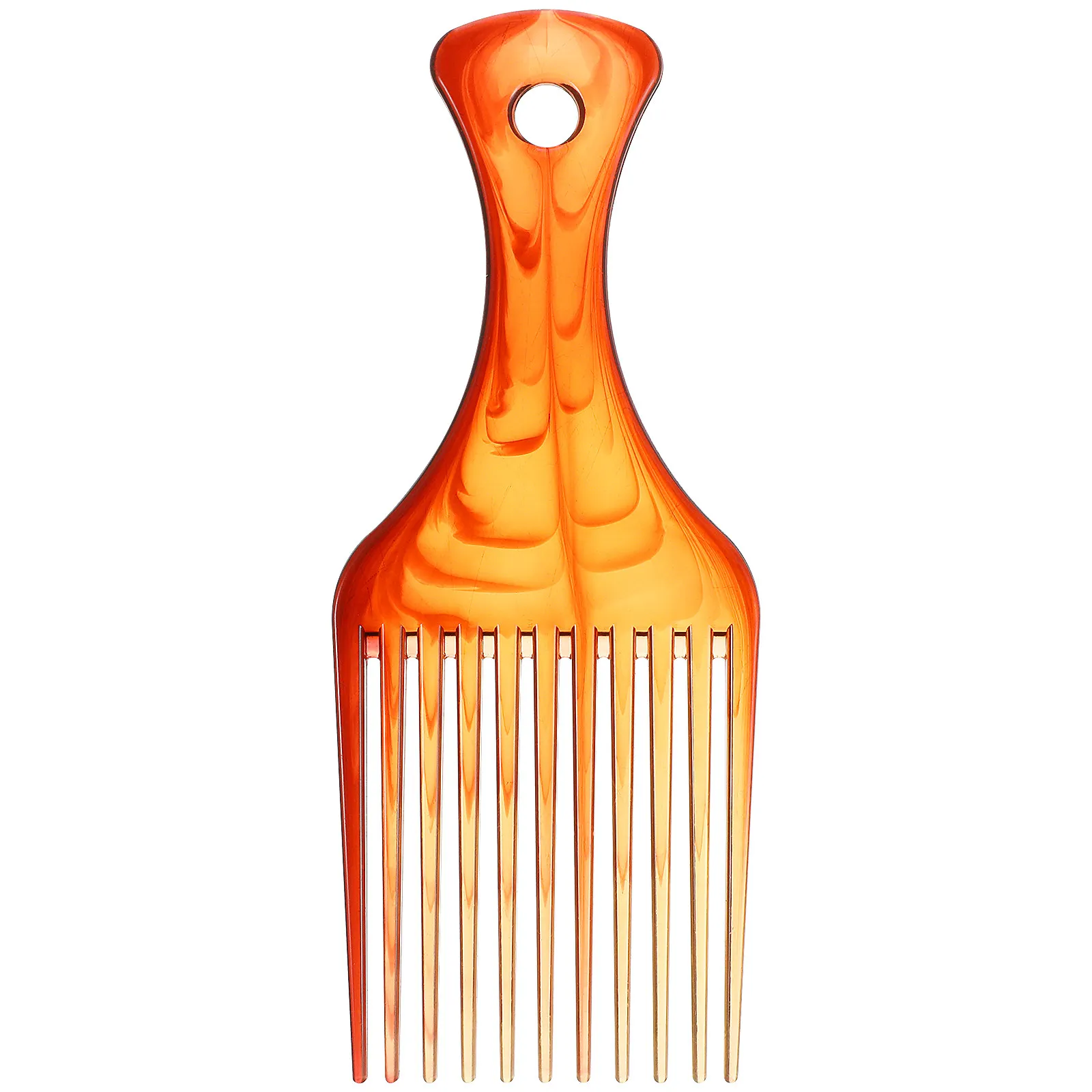 

Frcolor Hair Pick Comb for Curly Thick Medium Long Hair Lift Volume No Frizz Easy Glide Ergonomic Design Washable Coffee