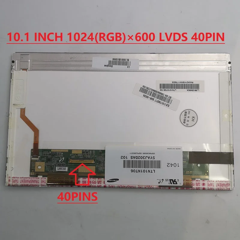 painel lcd do portatil para samsung 40 pinos n110 n148 n145 n220 nf110 n150 n145 mais 1024x600 01