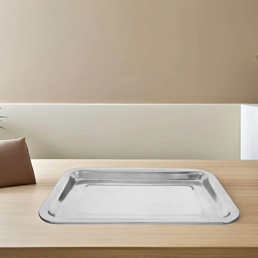 

Spill Containment Stainless Steel Lab Tray Acid Alkali Resistant Durable for Chemical Experiments Teaching Supplies Medical