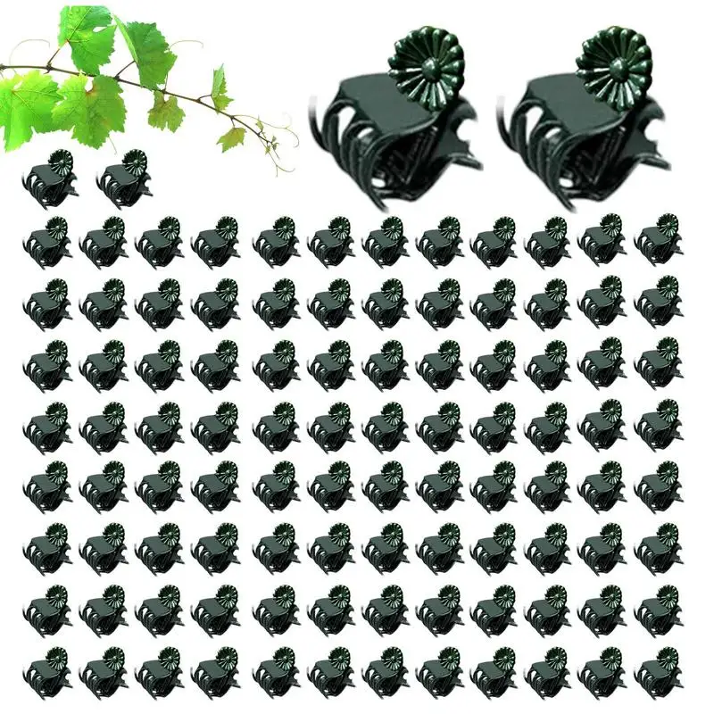 Plant Clips For Support Orchid Clips Plant Support Garden Clips 100PCS Stable Trellis Clips For Climbing Plants Grow Upright For