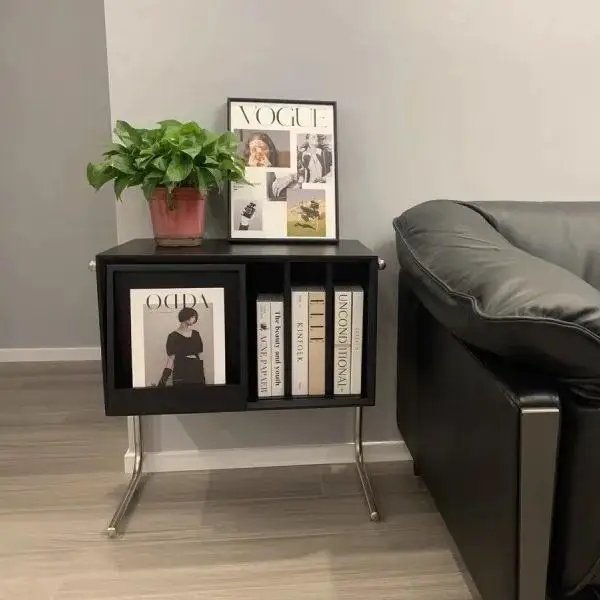 Solid wood bookcase Floor-to-ceiling locker Bookshelf Living room Sofa storage