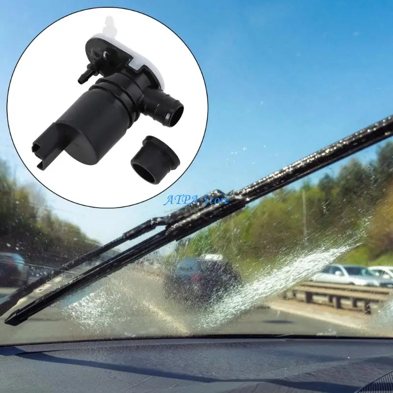 U13C Direct Fit Windshield Cleaning Pump Replacement 289209776R For MK4/MK5 Vehicle Black Plastic Design