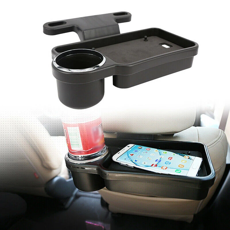 

Universal Car Headrest Drink Holder Car Rear Back Seat Travel Table Drink Food Cup Tray Folding Holder Desk Stand Mount
