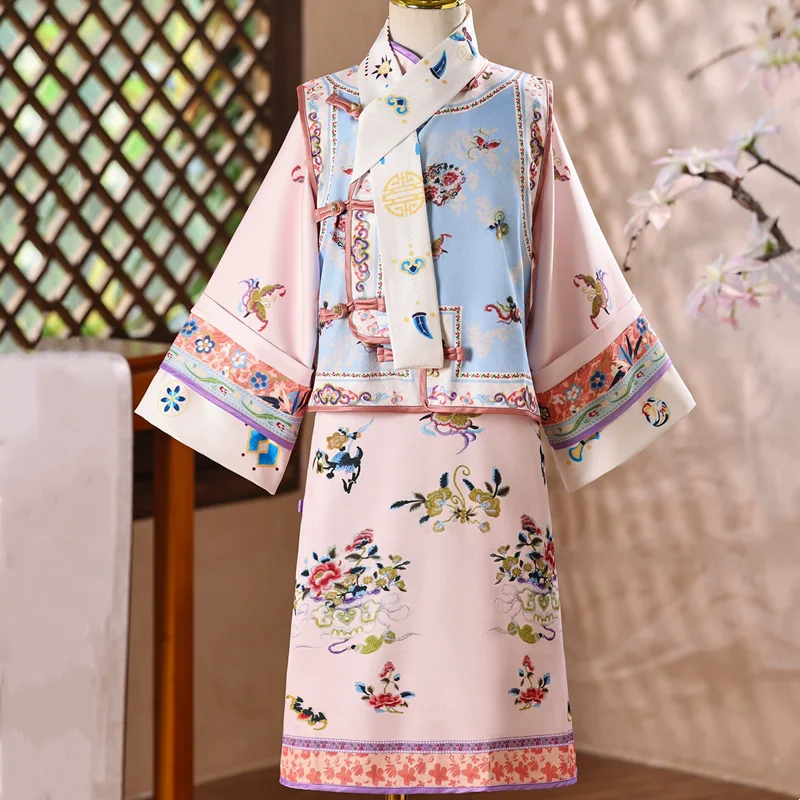 conjunto-de-dos-piezas-de-qipao-estilo-chino-para-ninas-traje-hanfu-infantil-disfraz-de-cosplay-para-ninas-traje-antiguo-para-actuaciones-ropa-infantil