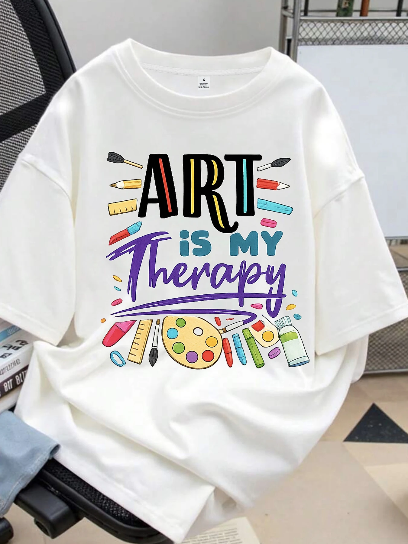 【ZXH10682】English letter printed women's round neck T-shirt summer casual short sleeved top street fashion women's versatile