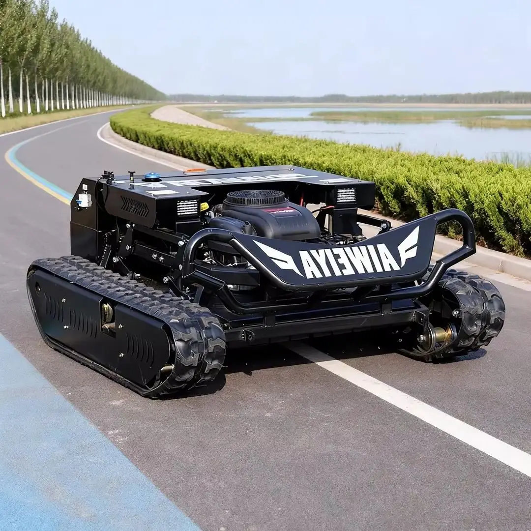 

Customized Tank Robot Small Garden Grass Cutting Machine Agriculture Brush Cutter Remote Control Lawn Mower Trimmer