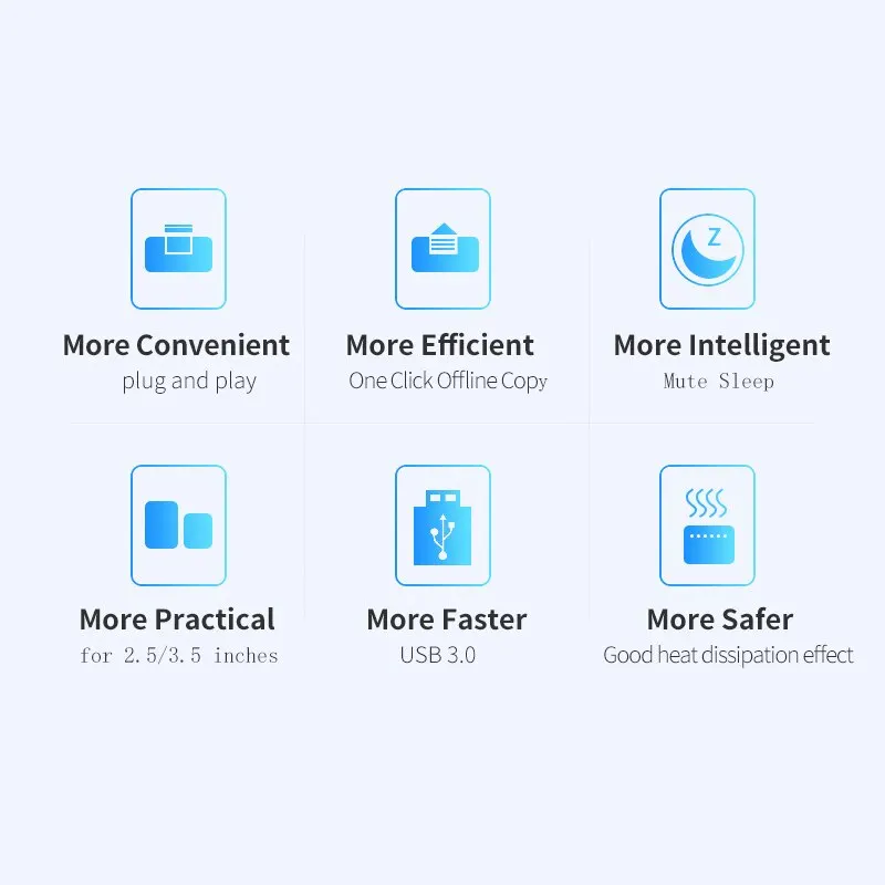 UnionSine Dual Bay HDD Docking Station met Offline Clone SATA naar USB 3.0 HDD Clone Docking Station voor 2.5/3.5 ''SSD HDD Case