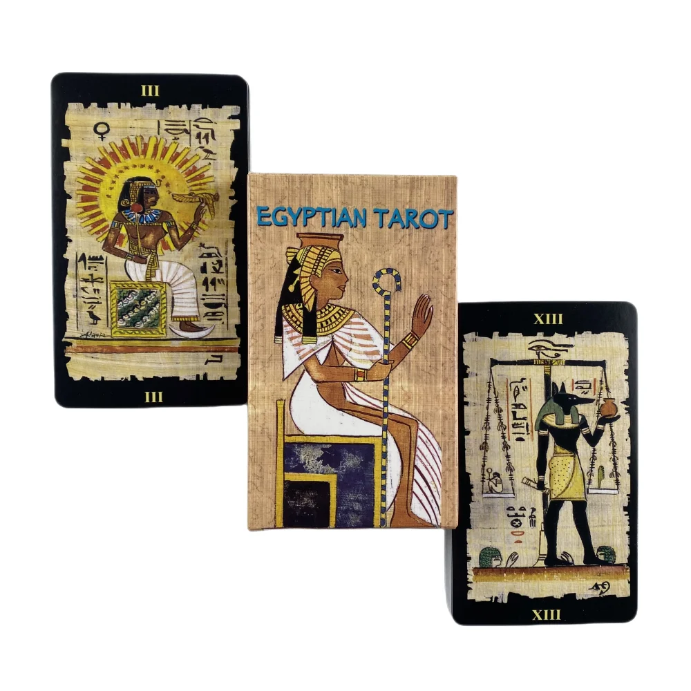 Egyptian Tarot Cards A 78 Deck Oracle English Visions Divination Edition Borad Playing Games