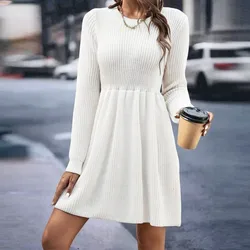 Suéter con borde cruzado para mujer, vestido femenino de otoño e invierno, 2024, estación independiente, Sección de explosión, muñeca de color puro, r Amazon.com