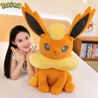 45/60/80CM Pokemon Flareon Plushies Cartoon Anime Stuffed Kawaii Ornament Comfortable Soft Doll Children's Toys Peluche Gift