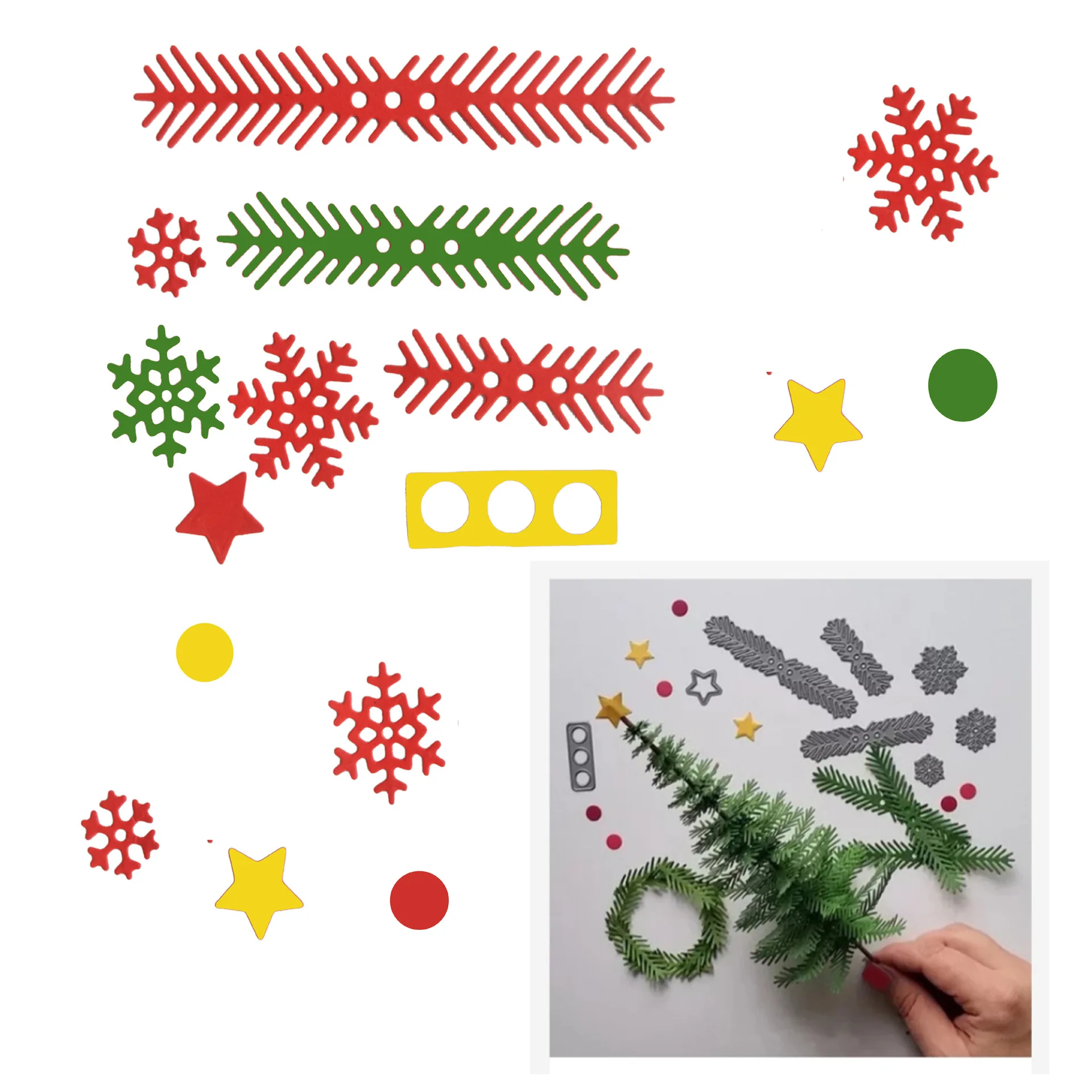 Christmas Tree Metal Cut Dies Stencils for Scrapbooking Stamp/Photo Album Decorative Embossing DIY Paper Cards