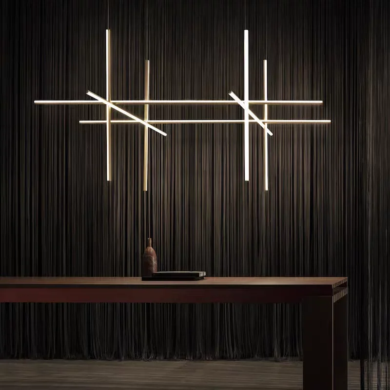 

2025 Italy Design Gold Chandeliers Nordic For Living Room Kitchen Dancing Party Modern Minimalist Hanging Light LED Home Decor I