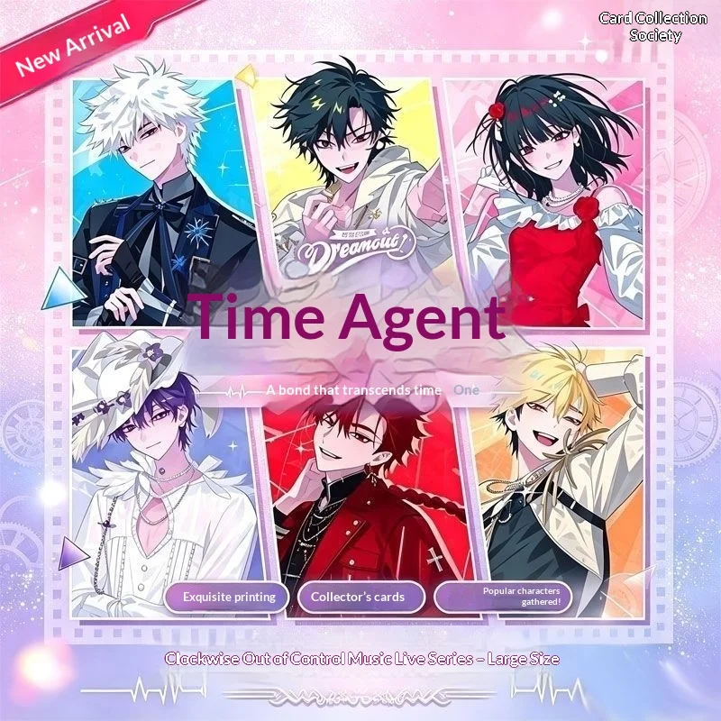 Cardfun Link Click Collectible Cards Shiguang Dailiren Music Live Series Character Trading Card Game For Anime Fans Gift