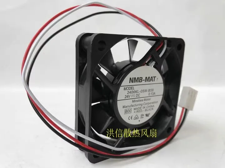 Frete grátis original 6015 2406KL-05W-B59 24V 0,13A 6CM ventilador de refrigeração inversor