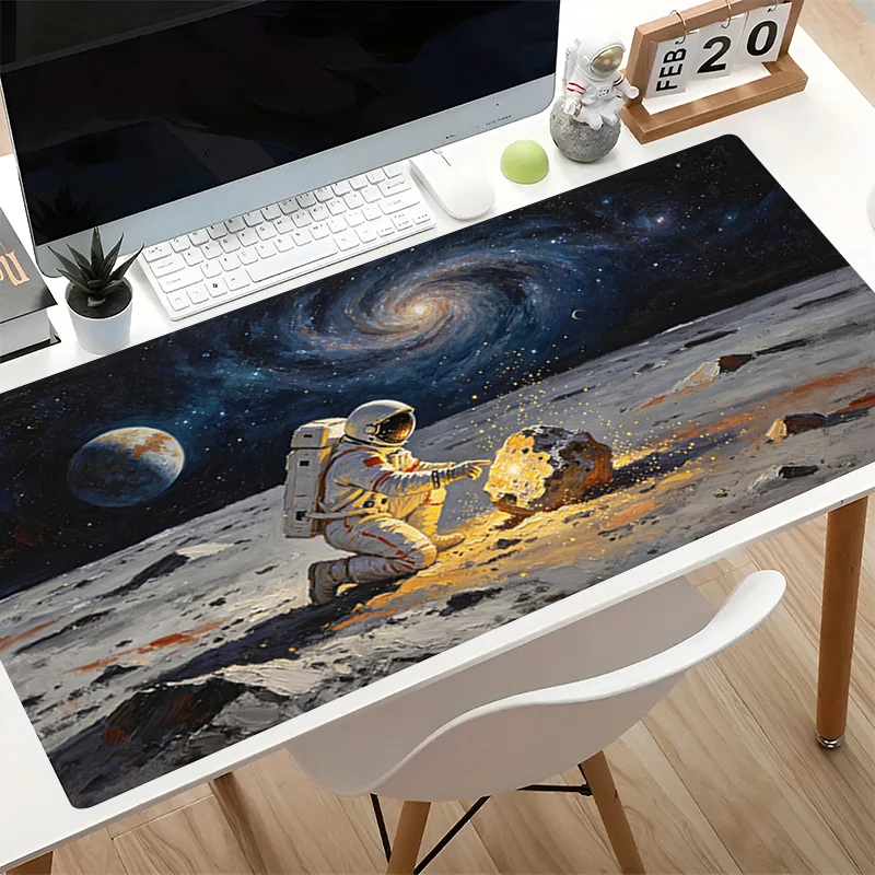 Popular Mouse Pad Large PC Computer Desk Mat Artistic style astronaut Gaming Mousepad Anime Keyboard Gamer Accessories Table Pad