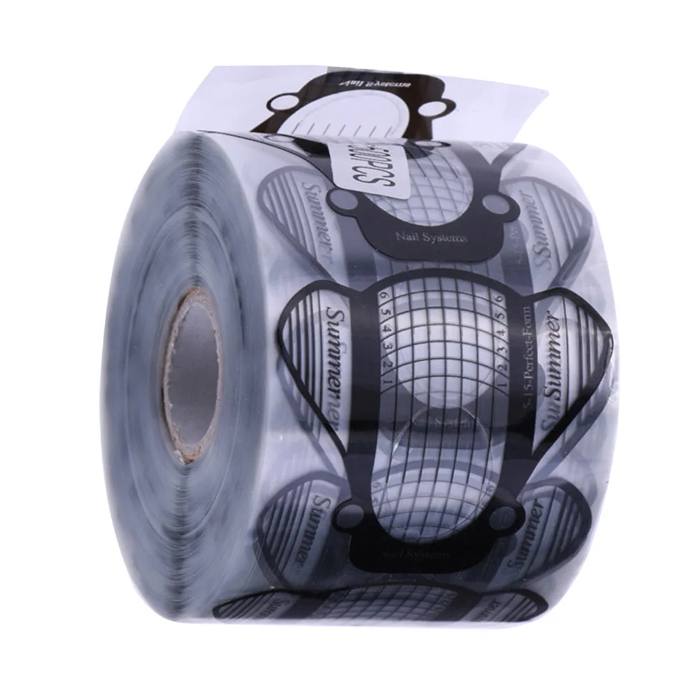 

500pcs Extension Tray Premium Pvc Self-Adhesive Uv Gel Nail Art Tool For Acrylic Manicure Extensions Nail Accessories