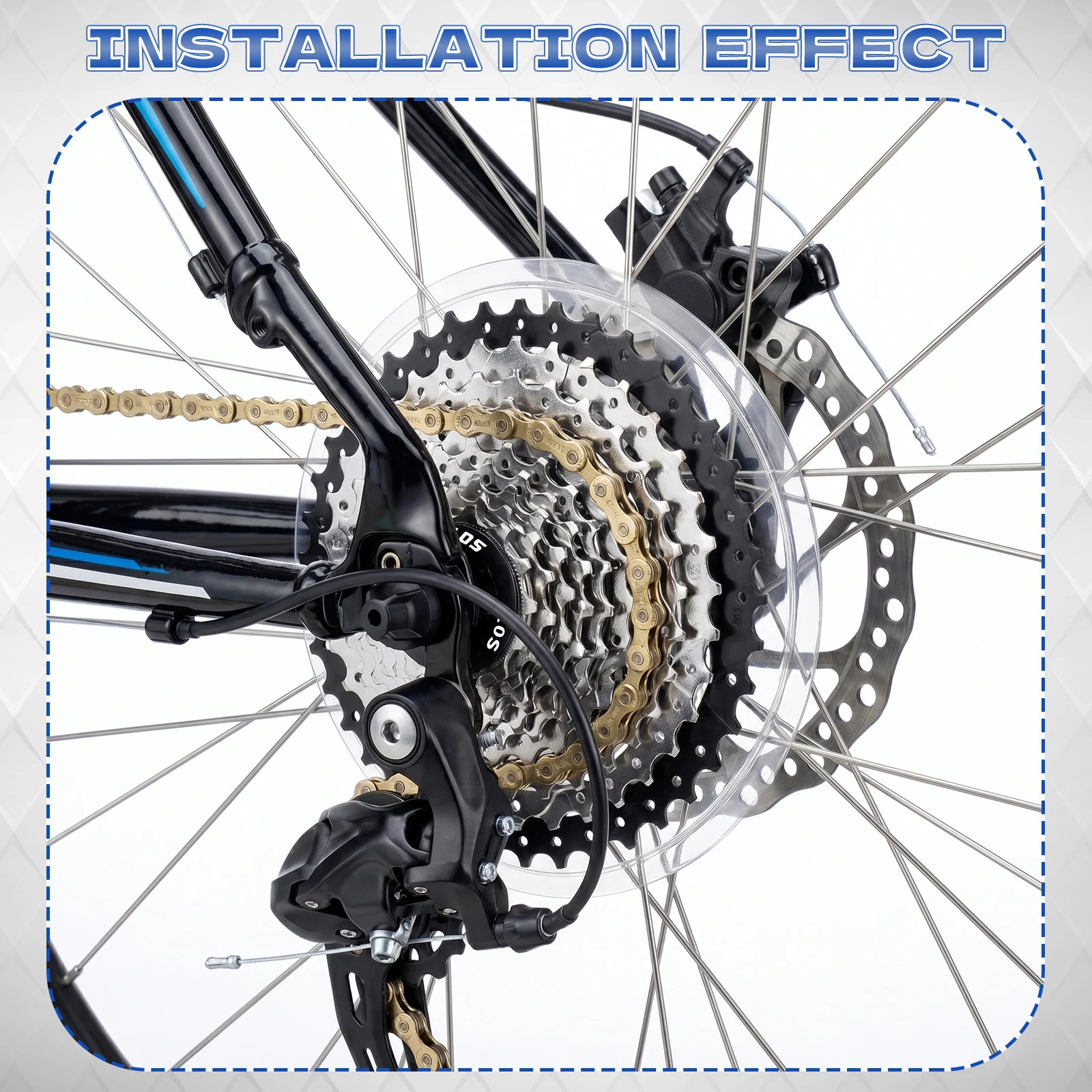 BUCKLOS Bicycle MTB Cassette 5/6/7/8/9/10Speed Folding Bike Freewheel Carbon Steel Threaded Hub Bike Sprocket