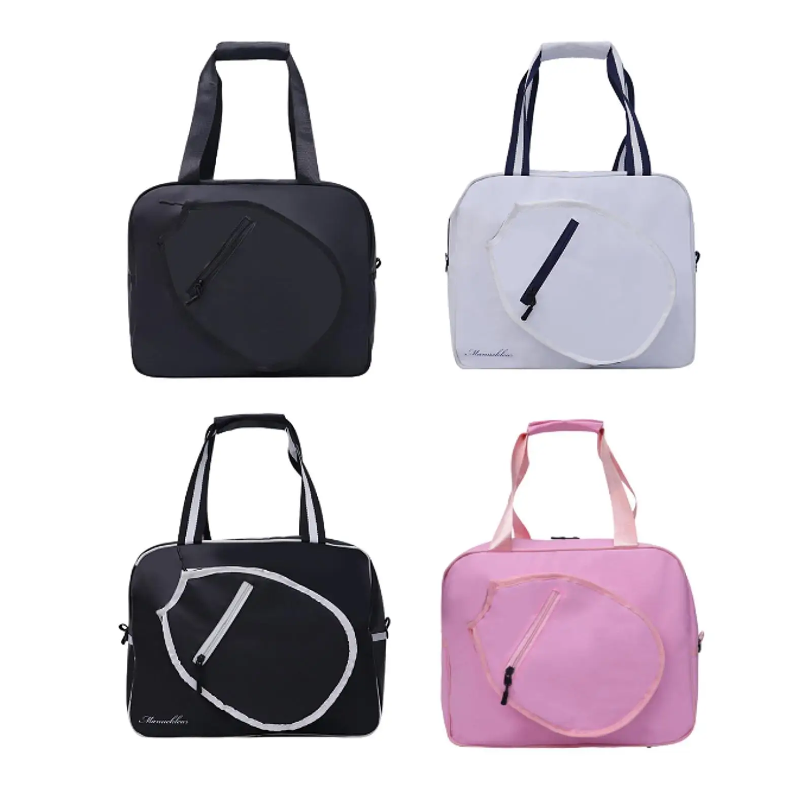 

Pickleball Bag Lightweight Large Capacity Portable Women Men Handheld Bag with Zipper Outdoor Sport Bag Pickleball Racquet Bag