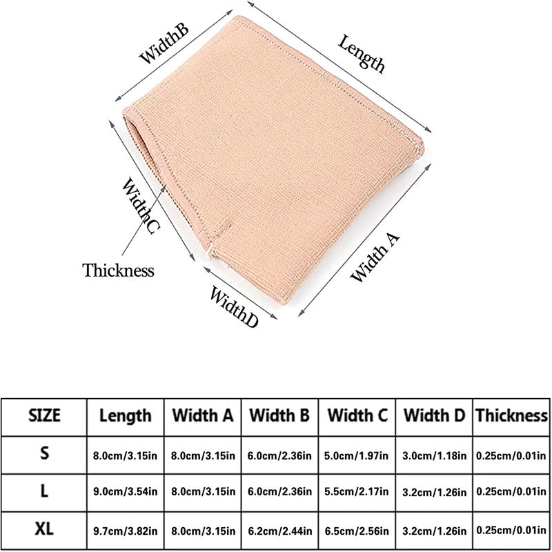 Bantalan Metatarsal untuk Wanita dan Pria, Bantalan Telapak Kaki untuk Meredakan Nyeri Bola Kaki, Sol Sepatu Setengah Kaos Kaki, Penyangga Gel Lembut, Bantalan Kaki 2pcs