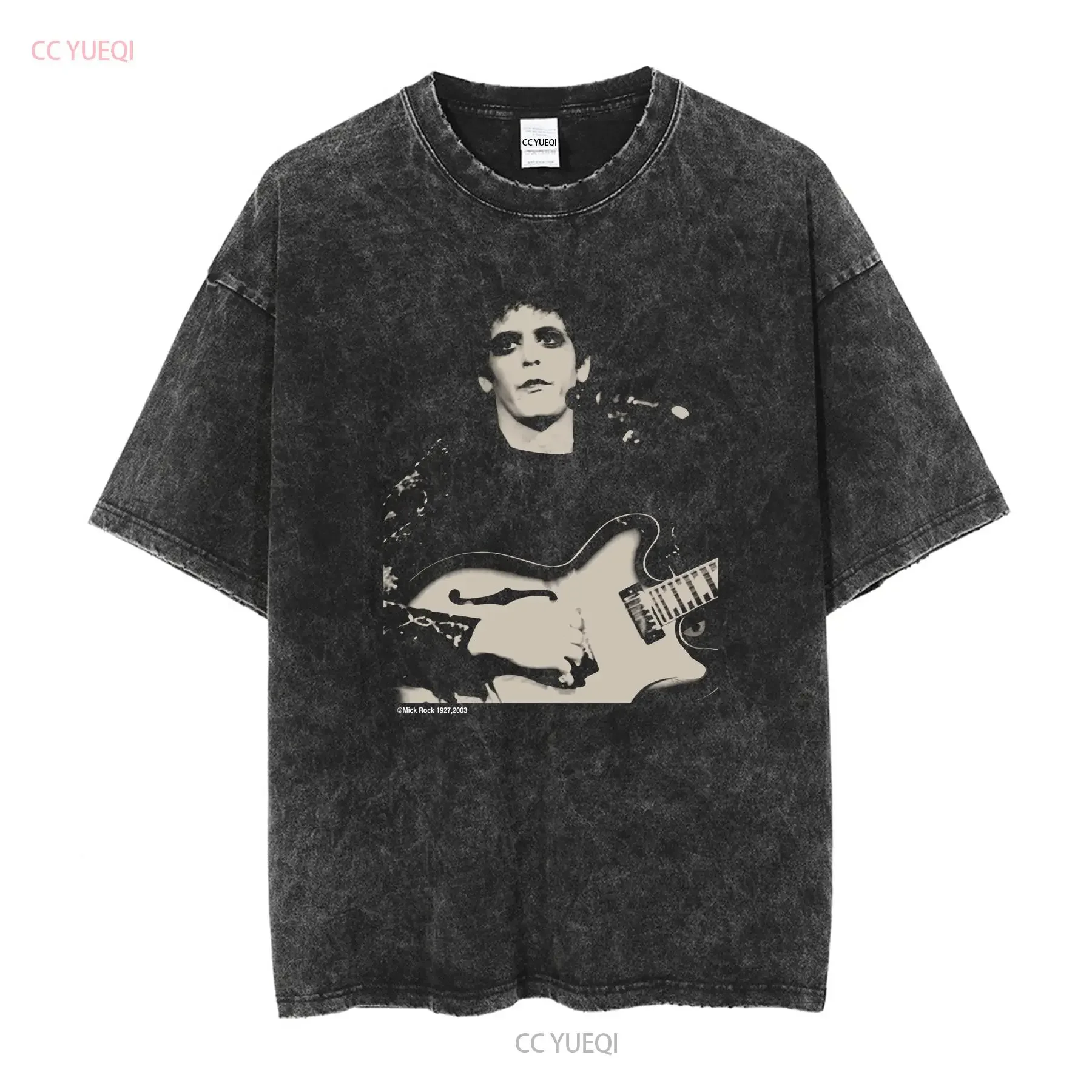 Vintage 2003 Lou Reed Proto Punk Noise Rock Mick Photographer Promo T Shirt vintage Washed Stylish Slightly Casual Soft