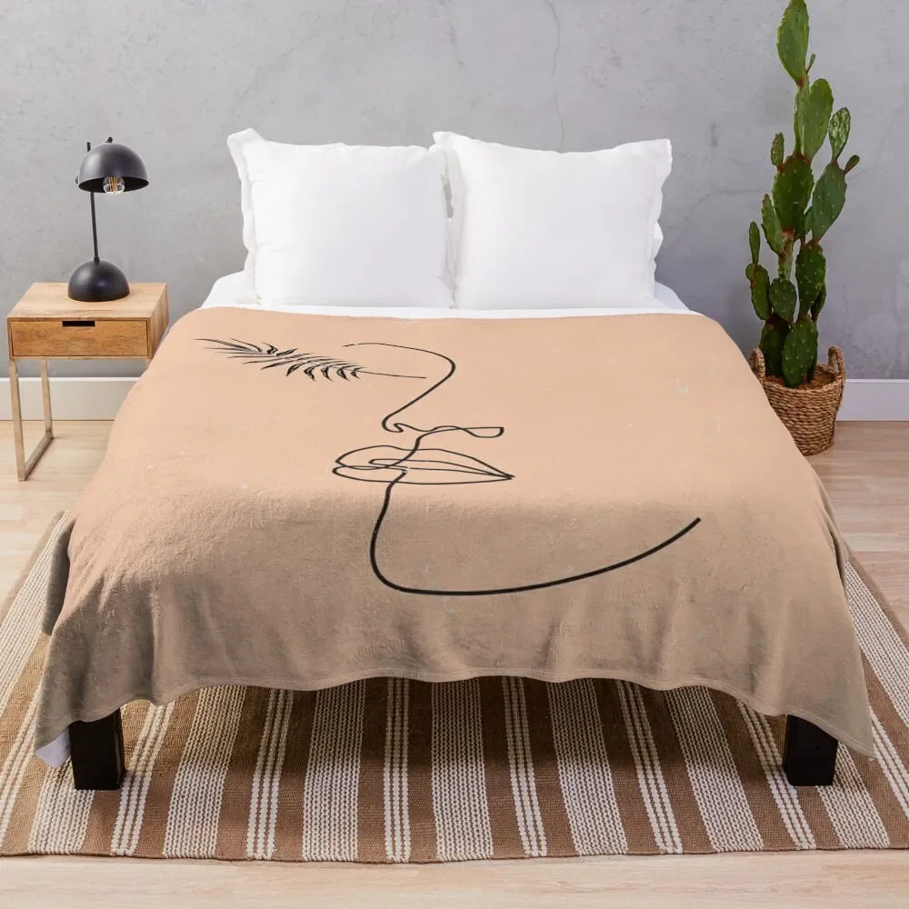 

Abstract Face Throw Blanket Large blankets and throws Blankets