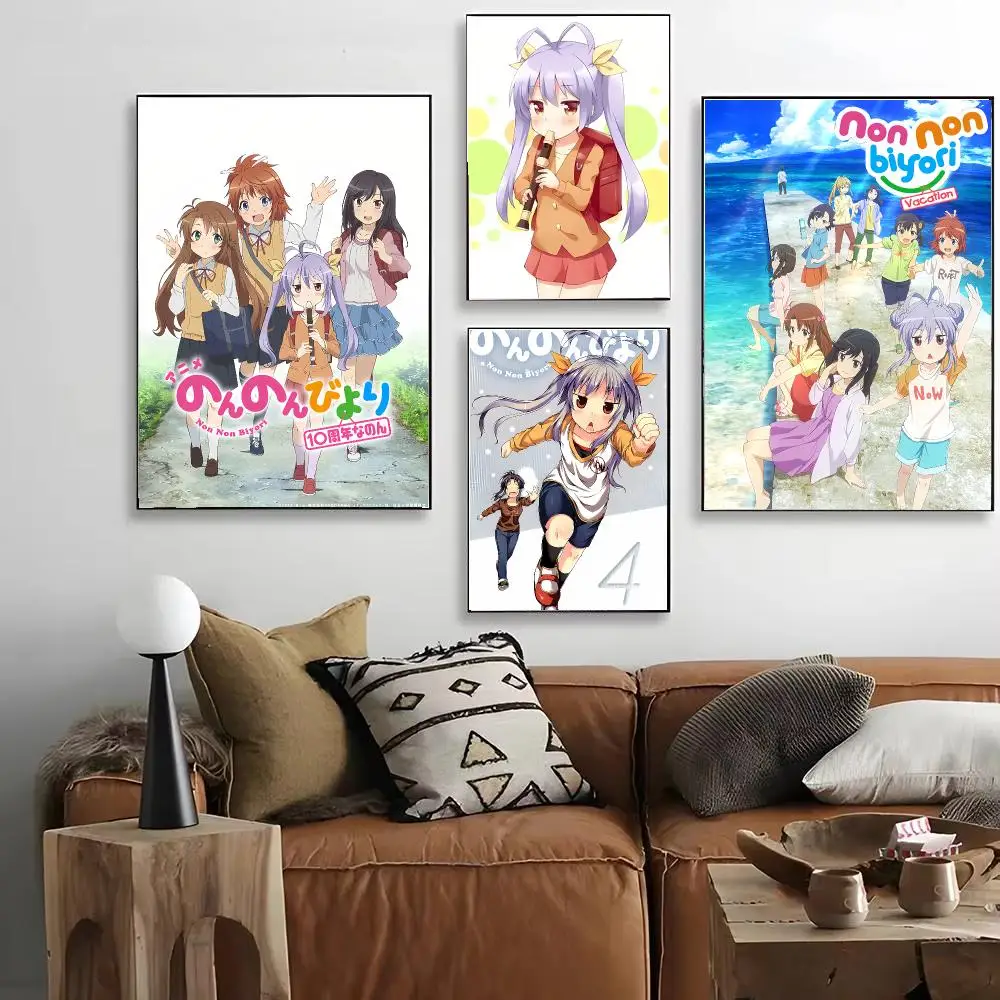 N-Non Non Biyori Poster Classic Poster HD Decorative Wall Art for Living Room Bedroom Café Stylish Home Décor Gift