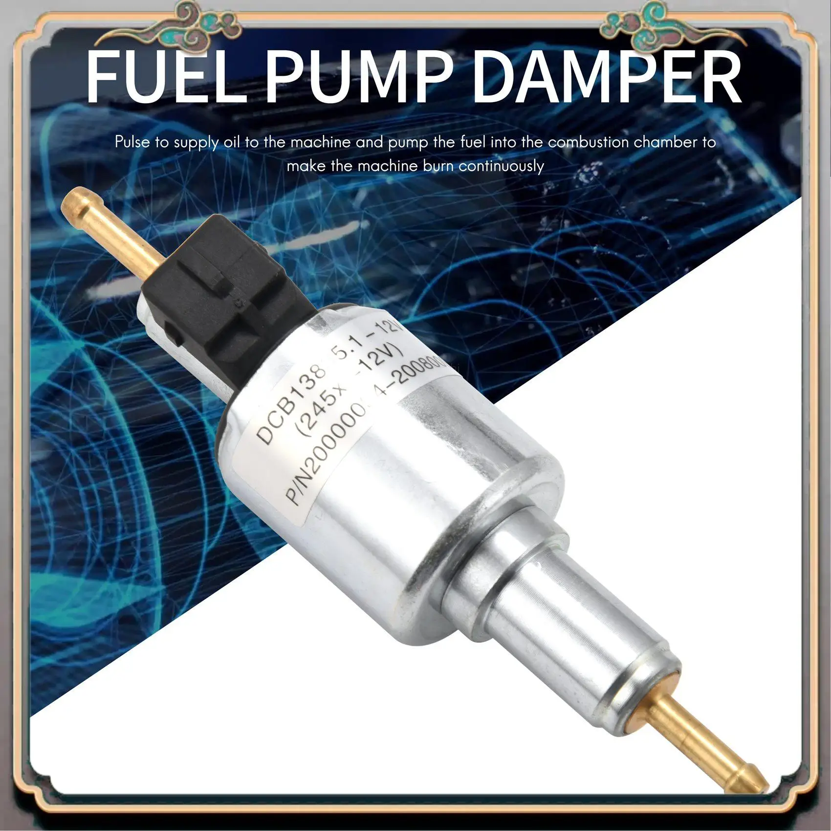 

Reliable-12V DP30 Heater Fuel Pump With Dampener 86115A 86115B Replace For Webasto Heater