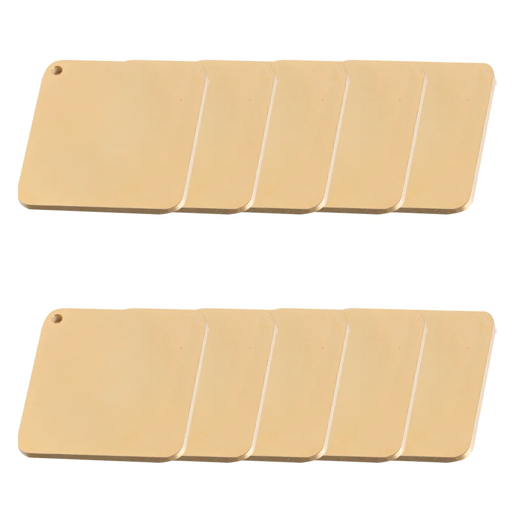 

10 Pcs Stainless Steel Tag Pendant Blank Tags Charms for Jewelry Making Blanks Single Hole