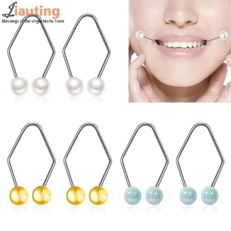 1Pair Dimple Makers For Women Fashion Jewelry Accessor Dimple Trainer For The Face Easy To Wear Develop Natural Smile For Cheek