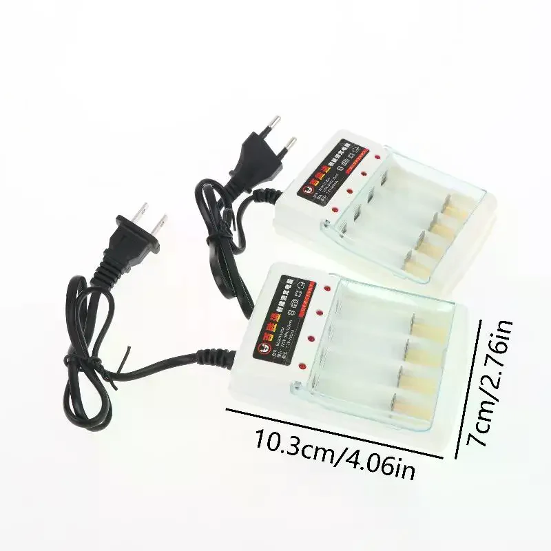 1.2V AA AAA 4 Slot Rechargeable Battery Charger EU US Plug Independent Charging Ideal for Safe Quick Charging at Work or Home