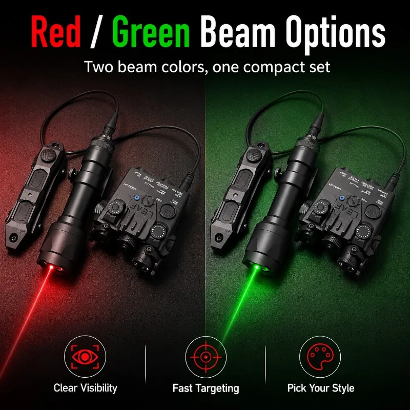 DBAL‑A2 Dual‑Mode Indicator Light Red Green Beam M600 Accessory Combination Set